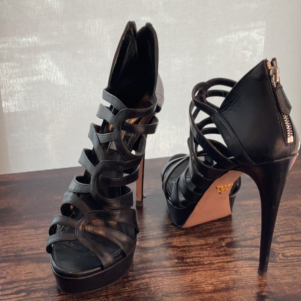 Prada Leather High Heels